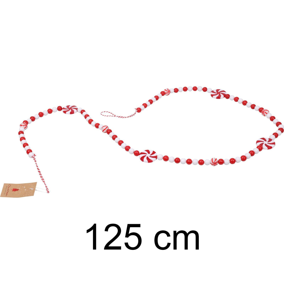 Candy Garland Christmas Decoration | Sweetie Candy Cane Ornament - 140cm Garland - Tophatter Daily Deals