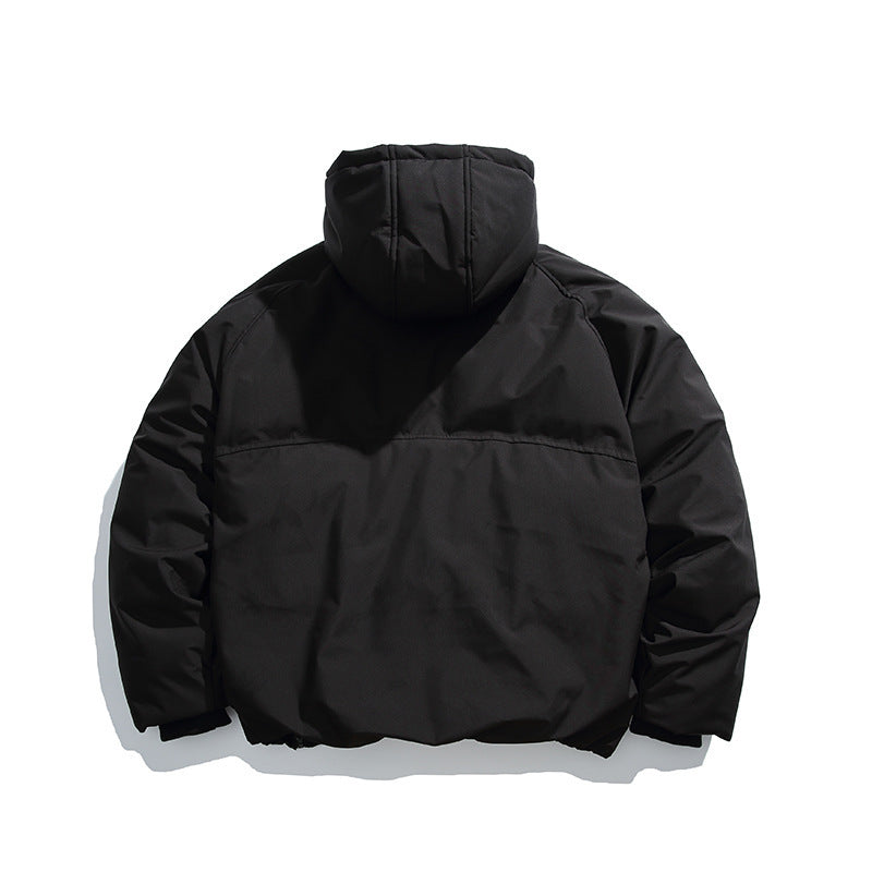 Insulating Men’s Padded Coat - Oversized Hood, Vinylon 3D Changing Face Moving Picture Frame - Tophatter Daily Deals