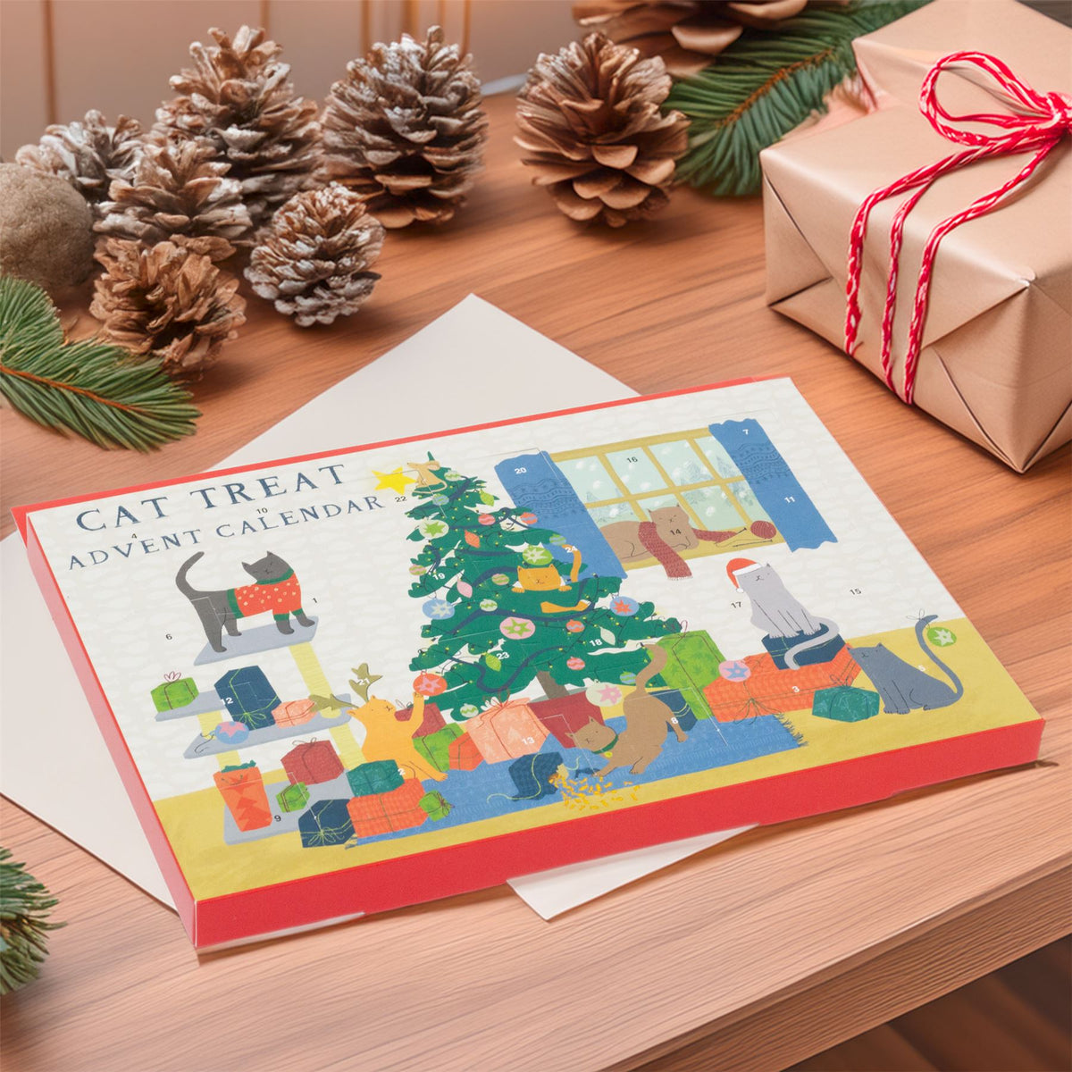Cat Treat Christmas Advent Calendar | 24 Days of Salmon & Chicken Cat Treats Advent Calendar - Tophatter Daily Deals