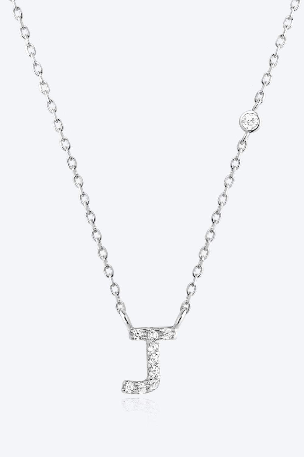 G To K Zircon 925 Sterling Silver Necklace J Silver One Size Necklaces - Tophatter Daily Deals