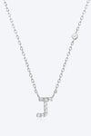 G To K Zircon 925 Sterling Silver Necklace J Silver One Size Necklaces - Tophatter Daily Deals