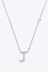 G To K Zircon 925 Sterling Silver Necklace J Silver One Size Necklaces - Tophatter Daily Deals