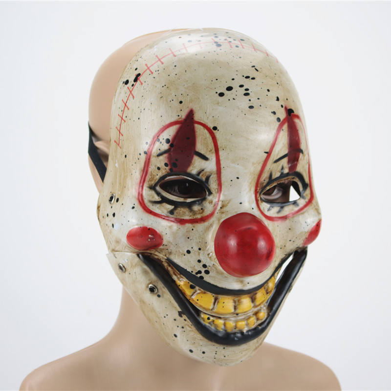Scary Clown Mask Full Head Horror Halloween Costume 3D Changing Face Moving Picture Frame - Tophatter Daily Deals