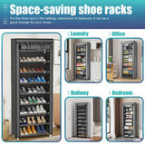 10-Layer 9 Grid Shoe Rack Shelf Storage Closet Organizer Storage & Organization - Tophatter Daily Deals