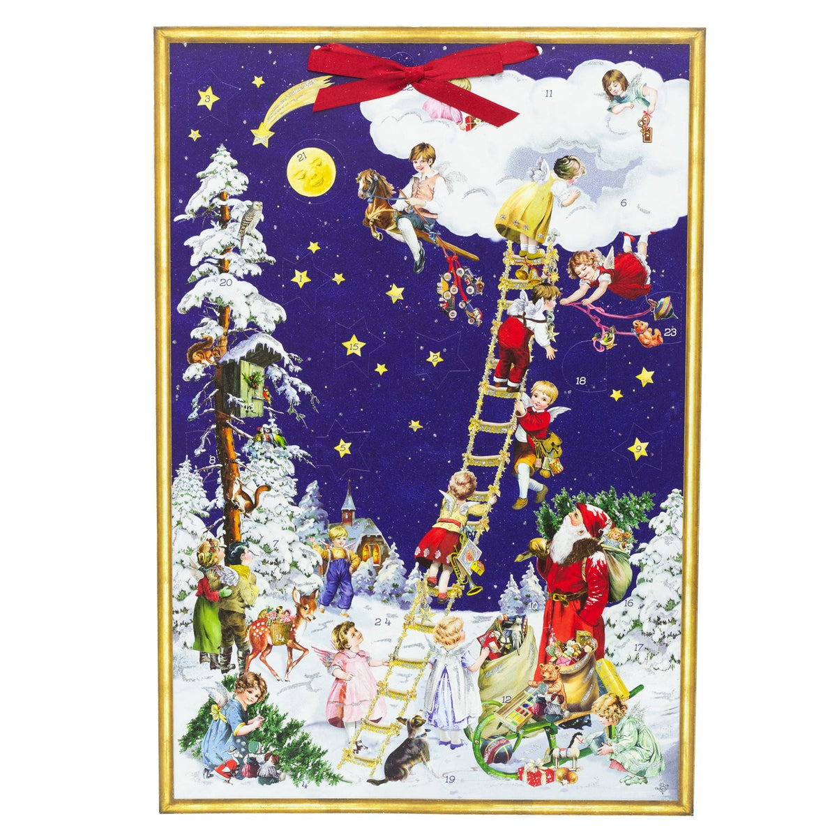 Angels on Christmas Eve Advent Calendar | Traditional Large Advent Calendar Advent Calendar - Tophatter Daily Deals