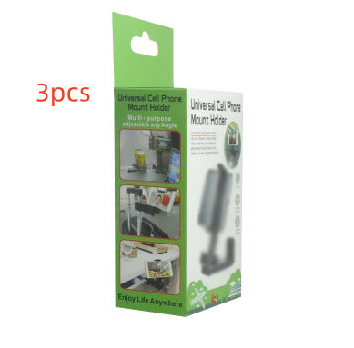 360 Rotary Multifunctional Collapsible Mobile Phone Holder H22 Black 3pcs 0 - Tophatter Daily Deals