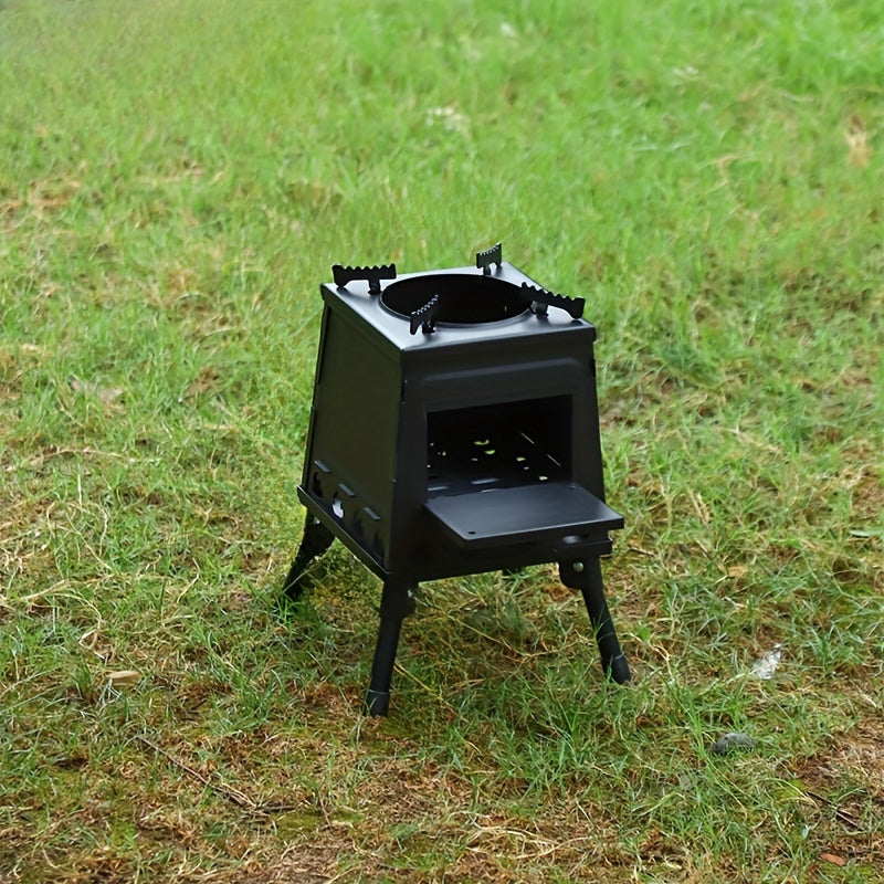 Wood-Burning Camping Stove Outdoor Grill Camping & Hiking - Tophatter Daily Deals