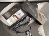 Black And White Platinum Dry Roll Straight Three-in-one Wired Hair Straightener Black 0 - Tophatter Daily Deals