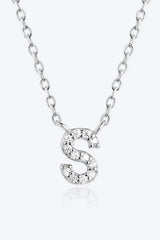 Q To U Zircon 925 Sterling Silver Necklace Necklaces - Tophatter Daily Deals