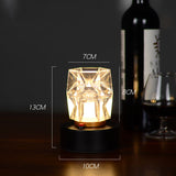 Bar Atmosphere Table Crystal Lamp Led LightsCharging Warm white light 220V US 0 - Tophatter Daily Deals