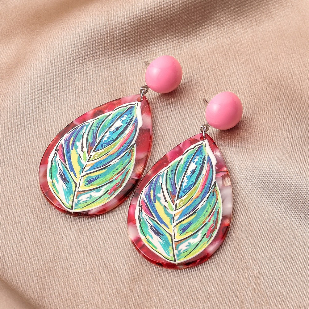 3d Printing Plant Flowers And Animals Doodle Earrings D 0 - Tophatter Daily Deals