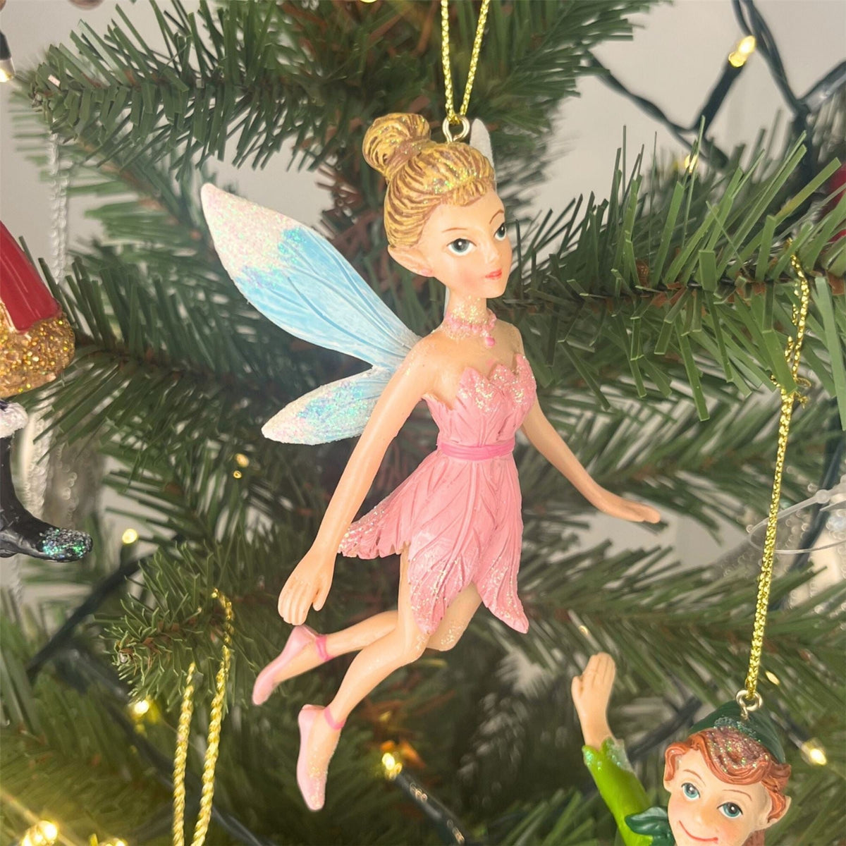 Tinkerbell Christmas Tree Bauble | Peter Pan Christmas Tree Ornament - 12cm Baubles - Tophatter Daily Deals
