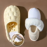 Bubble Shoes With Foldable Heel Slippers Women Warm Indoor House Shoes 4 - Tophatter Daily Deals