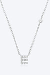 A To F Zircon 925 Sterling Silver Necklace E Silver One Size Necklaces - Tophatter Daily Deals