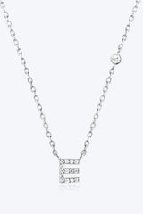 A To F Zircon 925 Sterling Silver Necklace E Silver One Size Necklaces - Tophatter Daily Deals