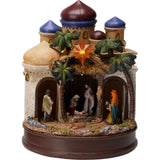 LED Musical Nativity Scene | Light-up Animated Festive Nativity Set Decoration Nativity Set - Tophatter Daily Deals