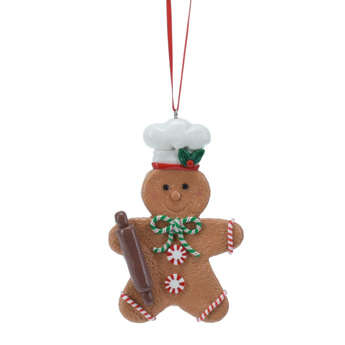 Gingerbread Cookie Christmas Bauble | Christmas Tree Hanging Decoration - 10cm Baubles - Tophatter Daily Deals