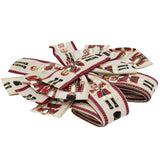Nutcracker Tree Top Bow with Long Streamer | Fabric Christmas Tree Topper Tree Decoration - Tophatter Daily Deals