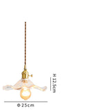 Brass Nordic Japanese Style Simple Niche Glass Chandelier Transparent pure copper 4WLED warm light 0 - Tophatter Daily Deals