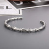 Stainless Steel Bamboo Shape Bracelet Silver One Size Bracelets - Tophatter Daily Deals