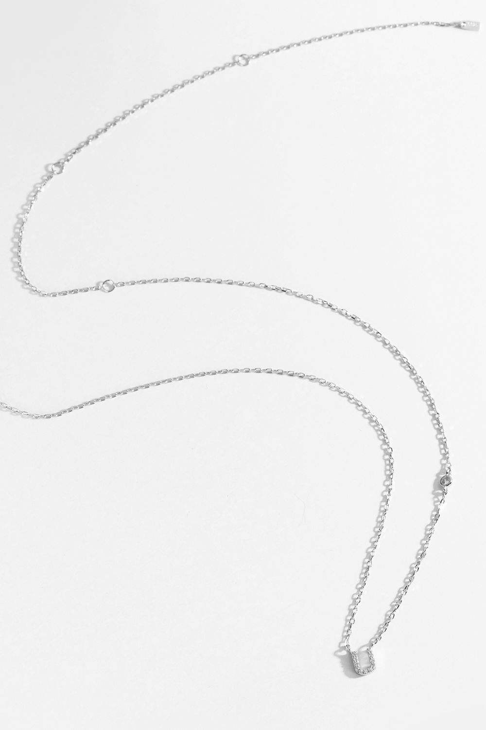 Q To U Zircon 925 Sterling Silver Necklace Necklaces - Tophatter Daily Deals