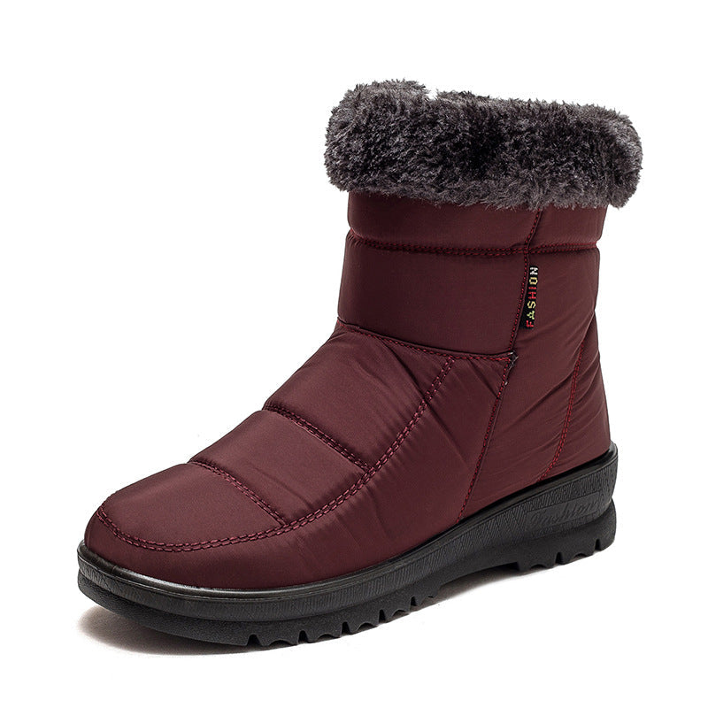 Boots Light Anti-skid Cotton Shoes Women Red 0 - Tophatter Daily Deals