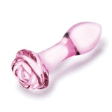 Glas 3PC Rosebud Butt Plug Set Pink Handblown Glass Anal Training Set 3.5, 4.5, and 5.5 Inches > Glass > Toys - Tophatter Daily Deals