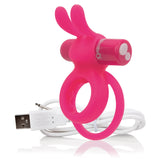 Charged Ohare – Rechargeable Double Cock Ring Rabbit Vibrator > Sex Toys > Couples Toys - Tophatter Daily Deals