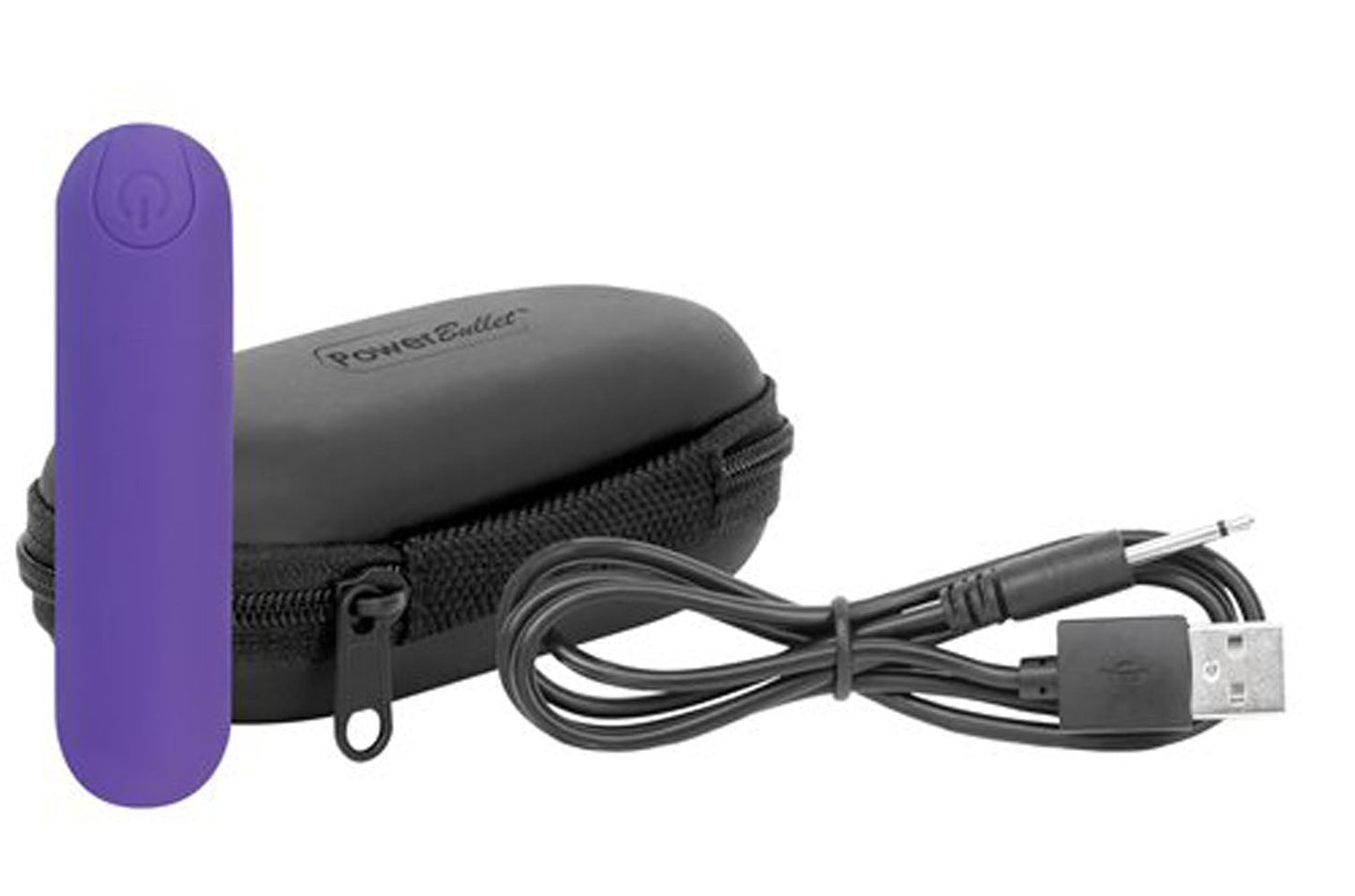 Essential 3 Inch Bullet Vibrator Purple with Storage Case and Charging Cord > Vibrators > Mini Vibrators - Tophatter Daily Deals