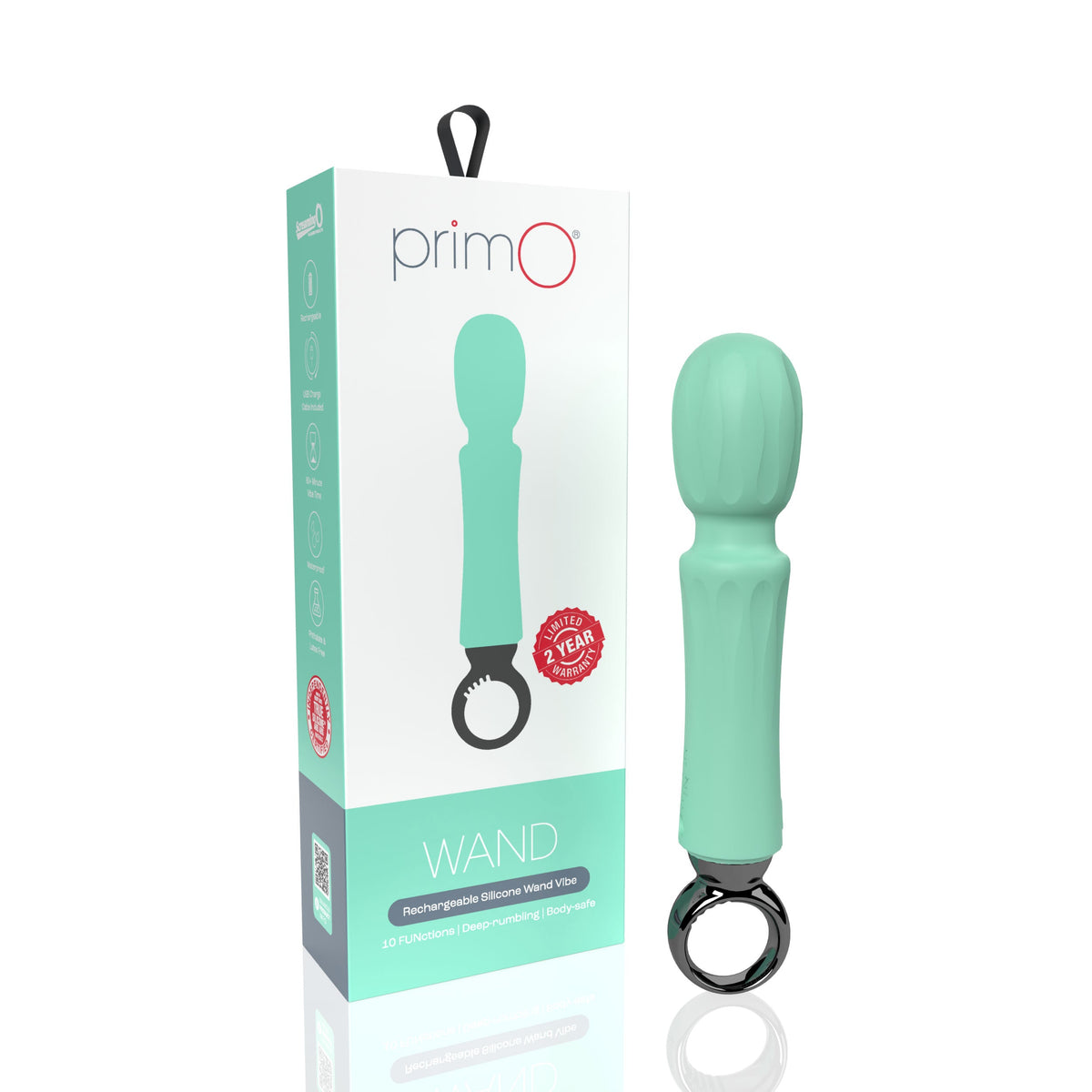 Screaming O PrimO Wand – Rechargeable Portable Wand Vibrator with 5+5 Vibration Functions > Sex Toys > Massage Wands - Tophatter Daily Deals