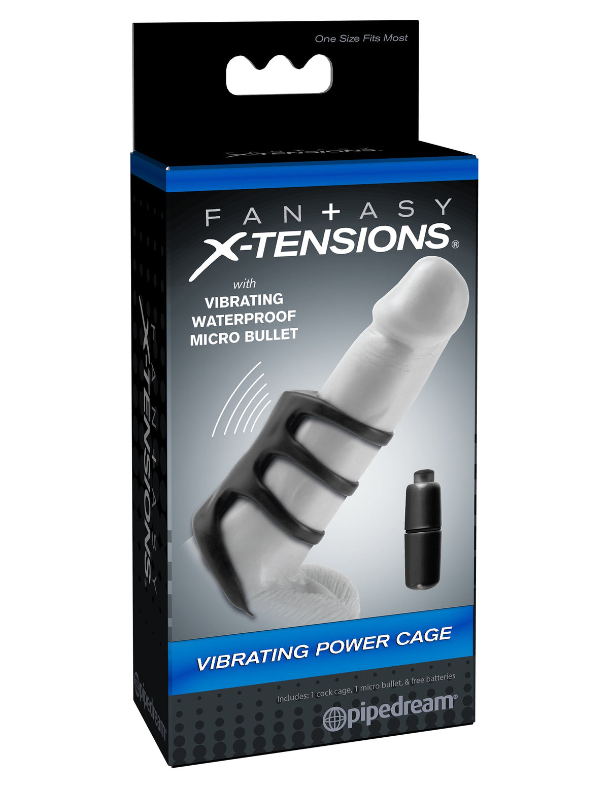 Fantasy X-Tensions Vibrating Power Cage Ring > Bondage Gear > Male Chastity - Tophatter Daily Deals