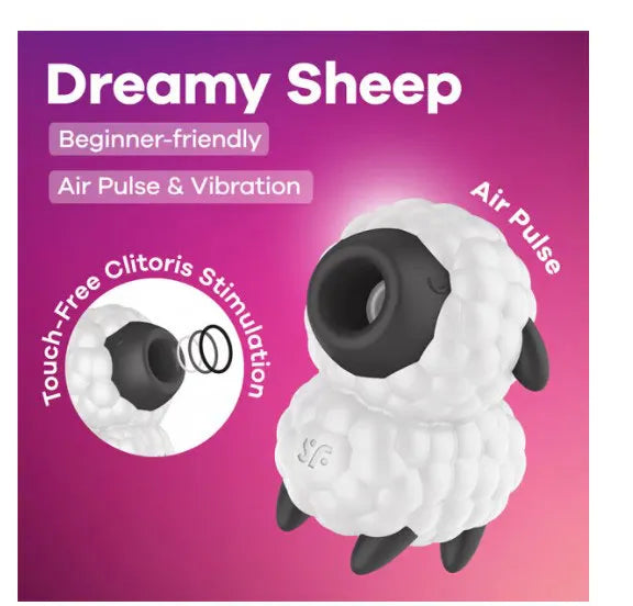 Satisfyer Dreamy Sheep – Compact Air Pulse and Vibrator Toy > Sex Toys For Ladies > Air Pulsation - Tophatter Daily Deals