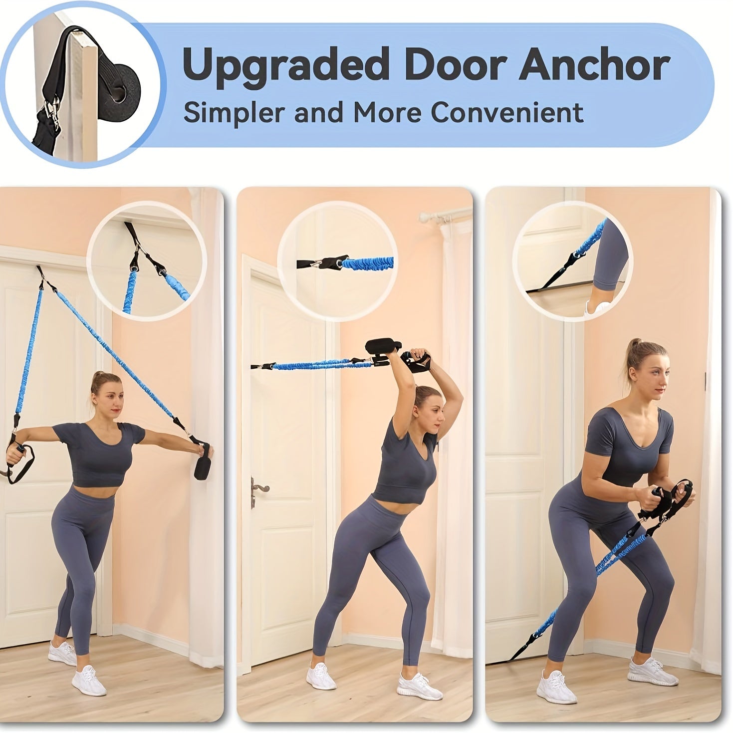 Heavy Tension Resistance Bands Kit for Home Workouts Accessories > Resistance Bands - Tophatter Daily Deals
