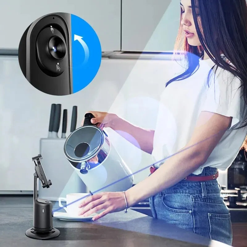 360 Auto Face Tracking Gimbal AI Smart Gimbal Face Tracking Auto Phone Holder For Smartphone Video Vlog Live Stabilizer Tripod 4 - Tophatter Daily Deals