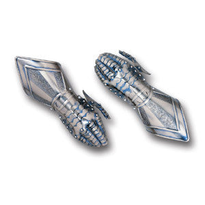 Steel Gauntlet - Etched Finish - Tophatter's Weapons'N'Deals Collector's Armory & Collectibles - Tophatter Daily Deals