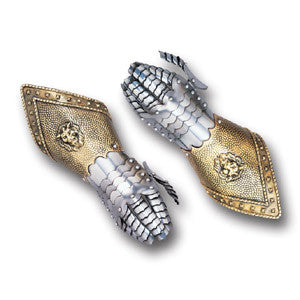 Steel Gauntlet --Embossed - Tophatter's Weapons'N'Deals Collector's Armory & Collectibles - Tophatter Daily Deals