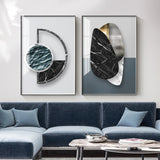 Abstract Geometric Canvas Painting Picture Home Decor Wall Poster 0 - Tophatter Daily Deals