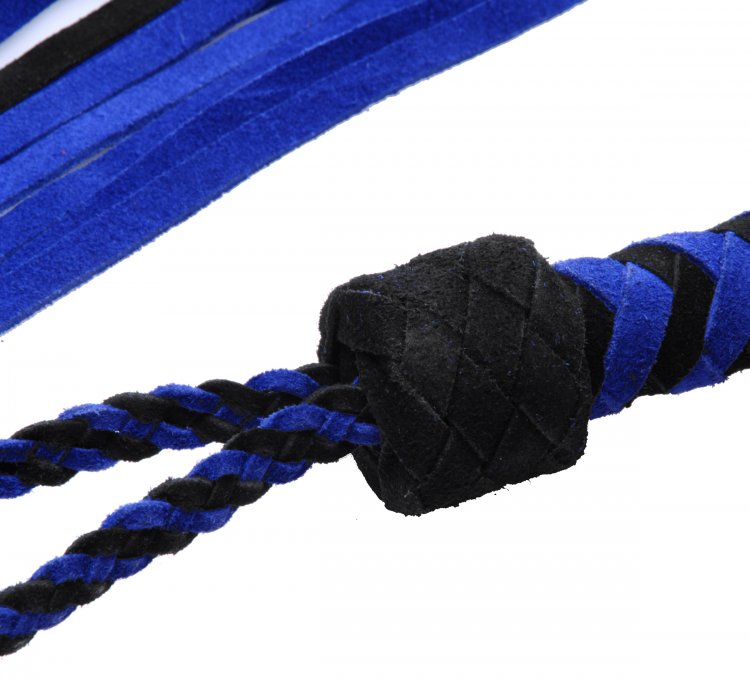 Black & Blue Suede Flogger - Tophatter Daily Deals