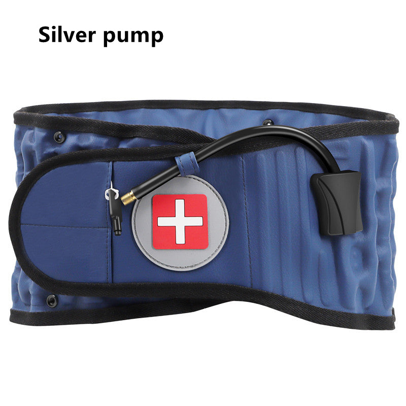 Back Decompression Belt Lumbar Support For Back Pain Relief Lumbar Disc Herniation Lumbar Traction Belt Lumbar Traction Device Blue Silver pump 0 - Tophatter Daily Deals