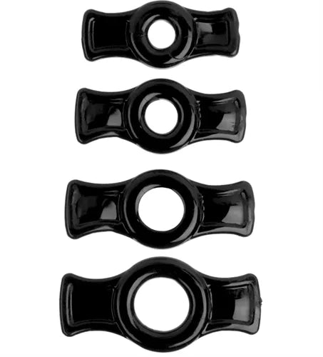 Titanmen Cock Ring Set (Black) – Stretchable Cock Rings Set > Cock Ring > Sets - Tophatter Daily Deals