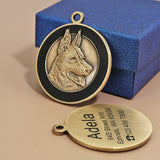 Anti-lost Card Dog Identity Tag Dog Tag Metal Lettering Cat Tag German Shepherd 7 - Tophatter Daily Deals