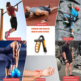 5-100kg Hand Grip Muscle Strengthener Trainer Adjustable Hands Gripper Strength Wrist Weights Expander Gym Exercise Accessories 5 - Tophatter Daily Deals