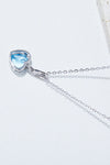 Topaz Heart Pendant Necklace Necklaces - Tophatter Daily Deals