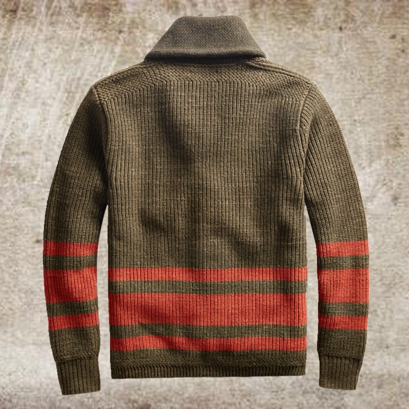 Warm Mens Cardigan Jacket - Shawl Collar, Cotton, Fall 3D Changing Face Moving Picture Frame - Tophatter Daily Deals