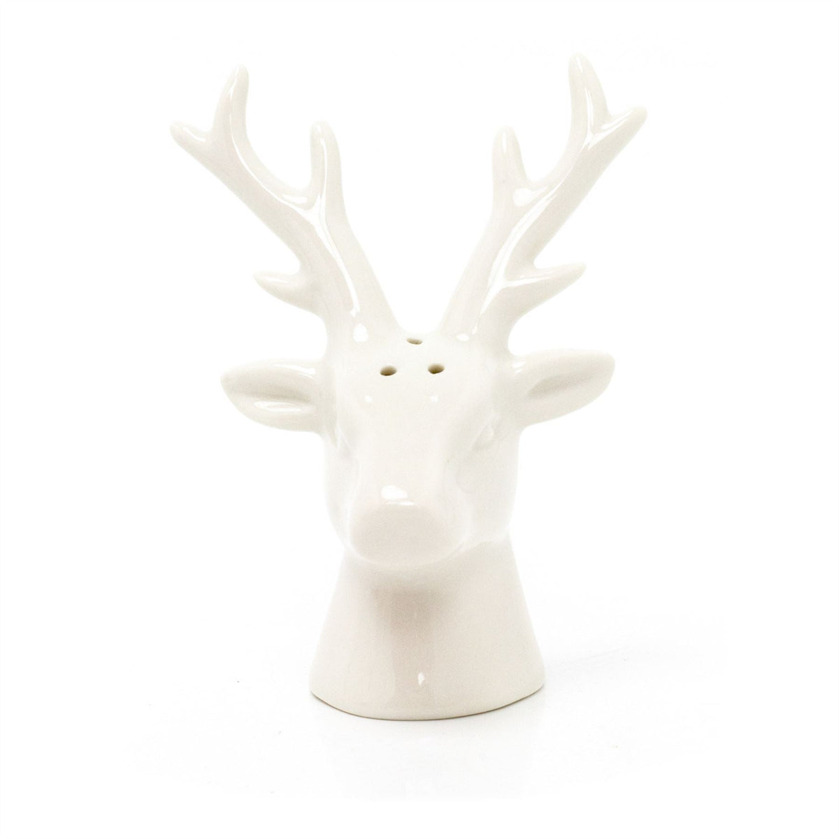 Ceramic Reindeer Salt & Pepper Set | 2 Piece Christmas Salt and Pepper Pots Salt and Pepper Shakers - Tophatter Daily Deals