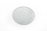 Metallic Silver Glitter Glass Candle Plate Holder Coaster Coaster - Tophatter Daily Deals