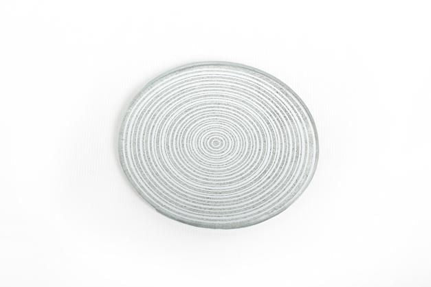 Metallic Silver Glitter Glass Candle Plate Holder Coaster Coaster - Tophatter Daily Deals