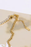 Inlaid Zircon Stainless Steel Necklace Necklaces - Tophatter Daily Deals