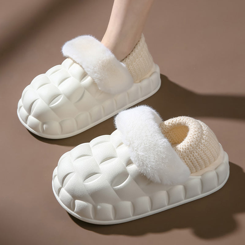 Bubble Shoes With Foldable Heel Slippers Women Warm Indoor House Shoes 4 - Tophatter Daily Deals