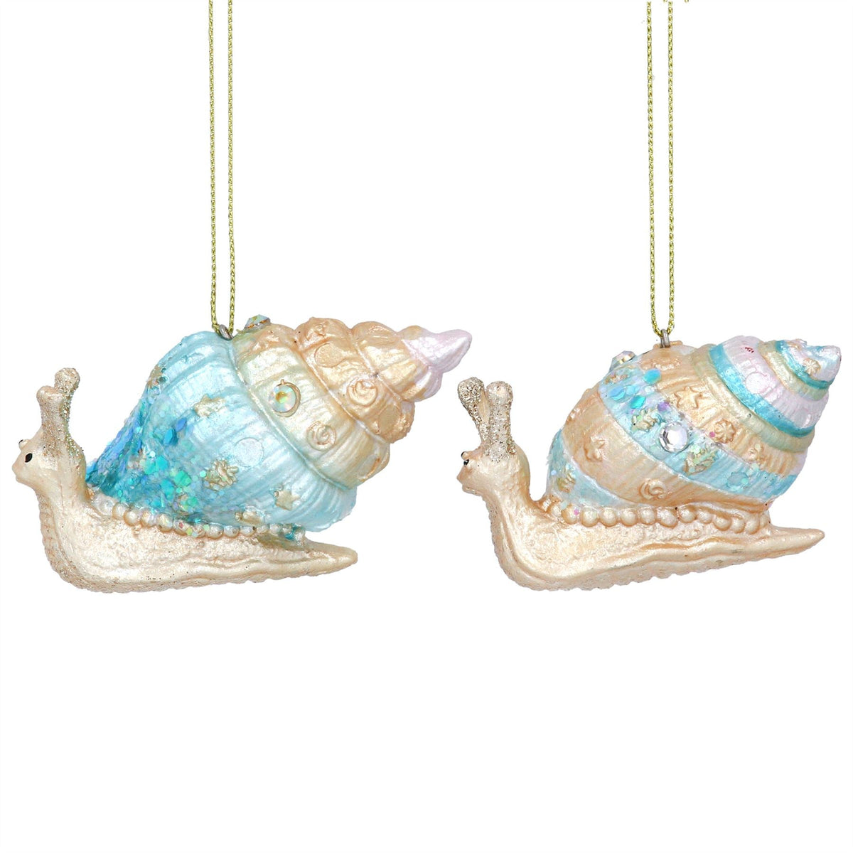 Sea Snail Christmas Bauble | Under the Sea Snail Christmas Tree Ornament - 8cm Baubles - Tophatter Daily Deals
